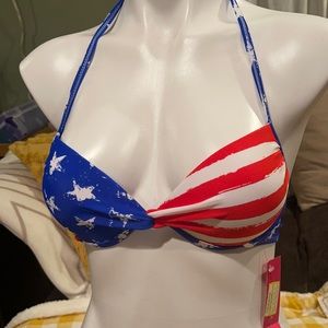 American 🇺🇸 Flag USA 🇺🇸 Bikini Top NWT